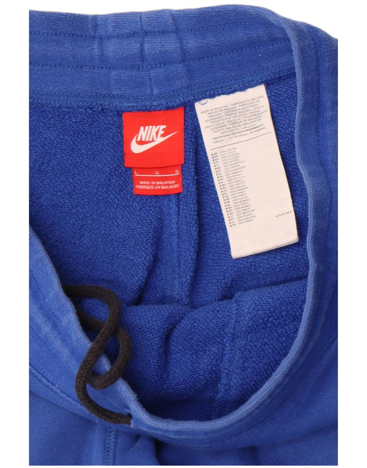 Nike Mens Sport Shorts Grande Algodão Azul