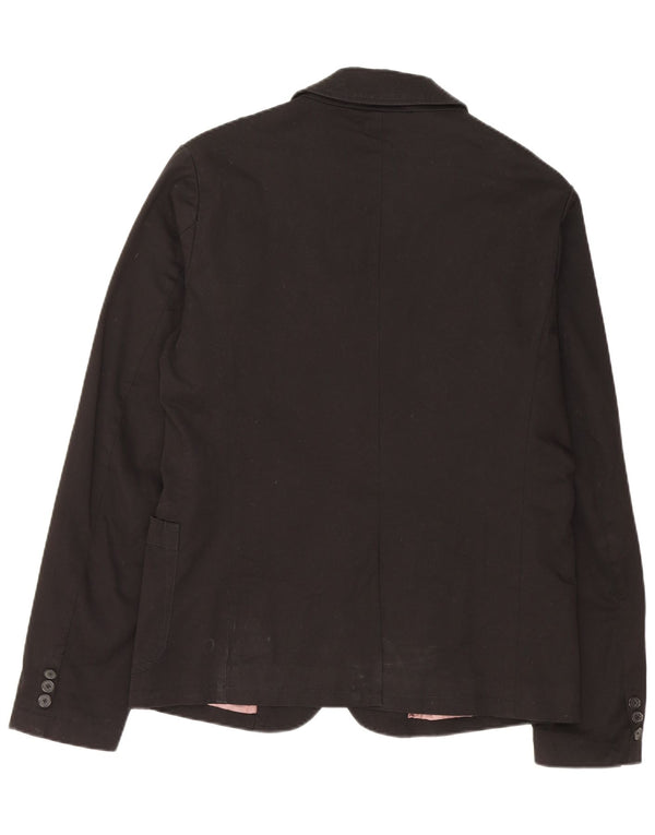 Jaqueta Blazer Masculina Diesel com 2 Botões Reino Unido 40 Grande Algodão Preto