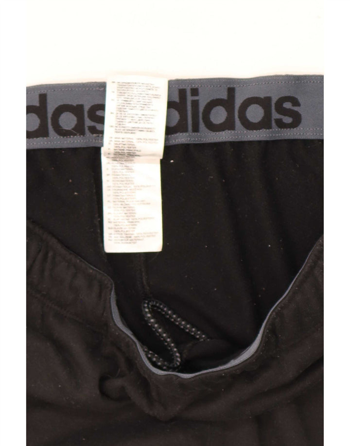 Calça de treino masculina Adidas grande poliéster preto