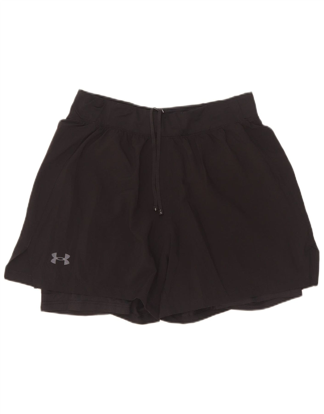 Shorts esportivos femininos Under Armour UK 14 grande poliéster preto