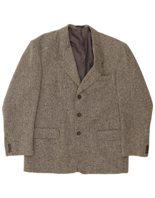 Jaqueta Blazer Masculina Oakwood com 3 Botões Reino Unido 40 Lã Cinza Grande