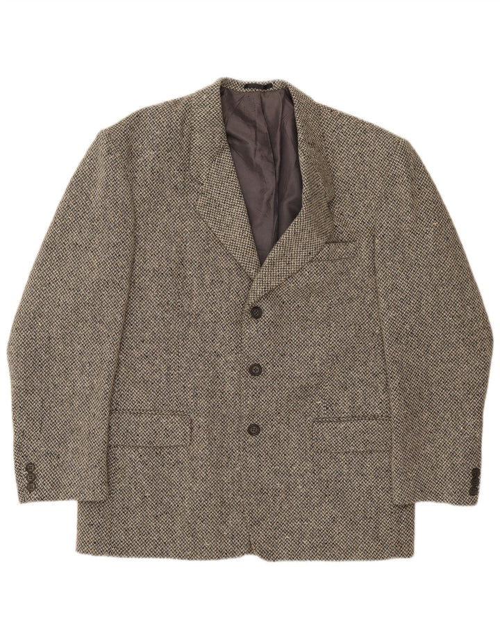 Jaqueta Blazer Masculina Oakwood com 3 Botões Reino Unido 40 Lã Cinza Grande