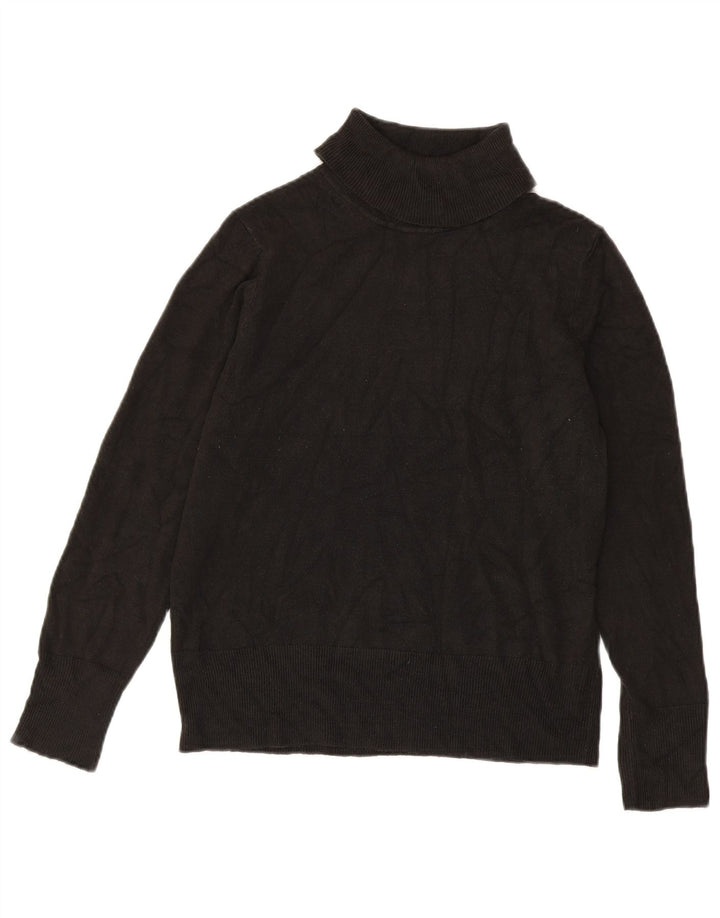 Suéter feminino Marks & Spencer com gola redonda Reino Unido 14 acrílico preto médio
