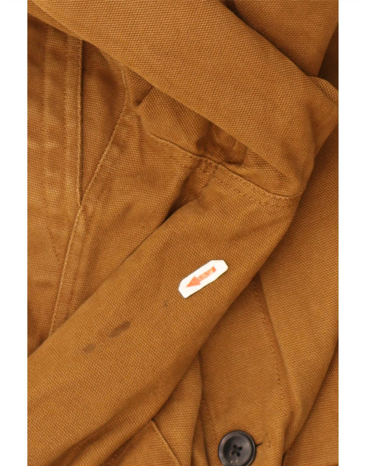 Jaqueta utilitária masculina Fat Face UK 38 algodão marrom médio
