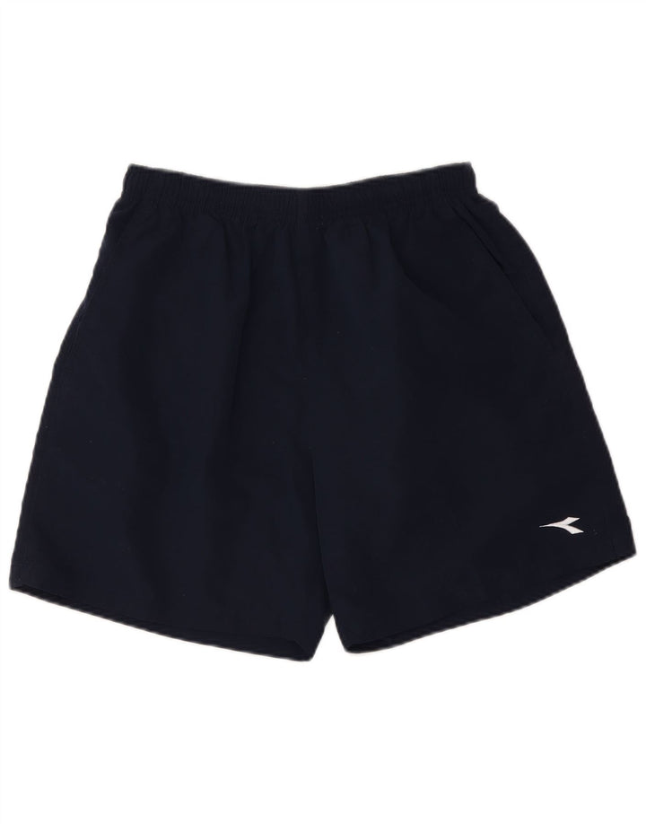 Diadora Mens Sport Shorts Médio Azul Marinho Poliéster