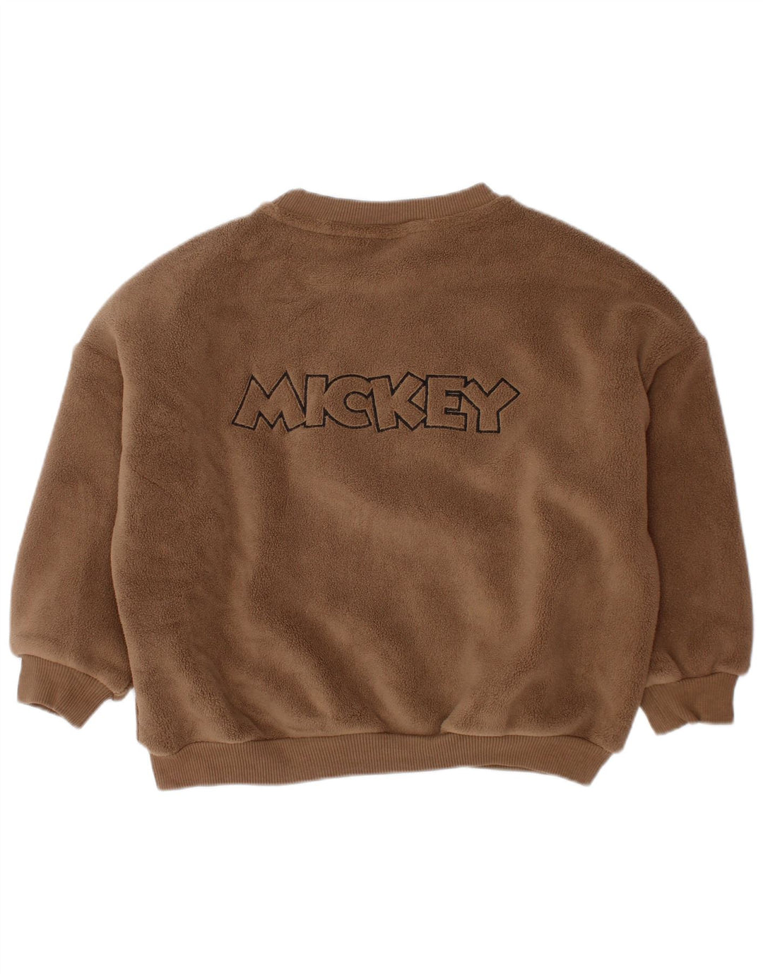 ZARA Baby Boys Mickey Mouse Fleece Jumper 18-24 Meses Marrom Algodão