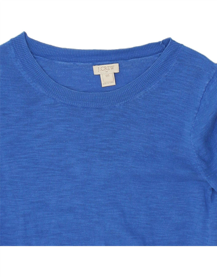 J. CREW Womens Boat Neck Jumper Sweater UK 2 2XS Blue Vintage J. Crew and Second-Hand J. Crew from Messina Hembry 