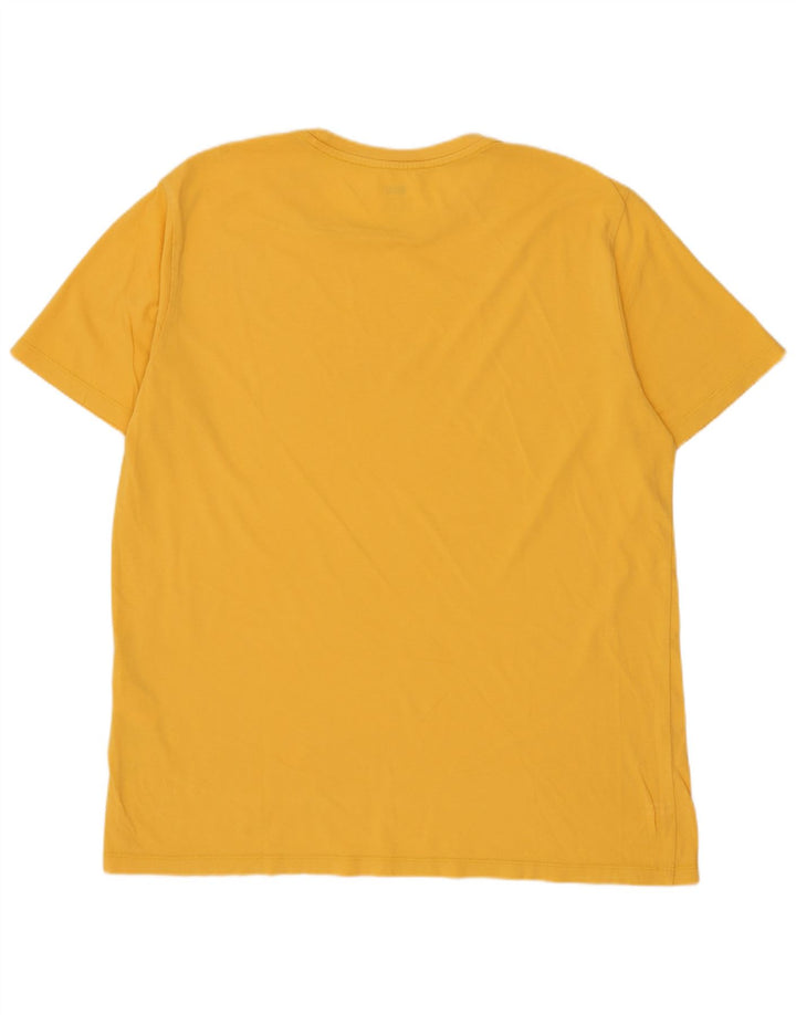 Camiseta gráfica masculina Levi's Top grande de algodão amarelo