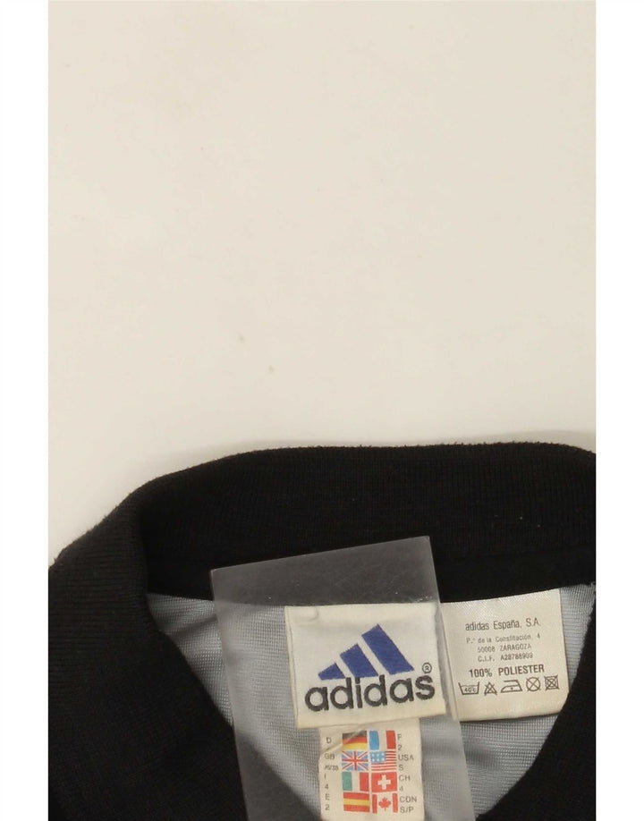 Adidas Mens Graphic Polo Shirt UK 36/38 Pequeno Poliéster Preto