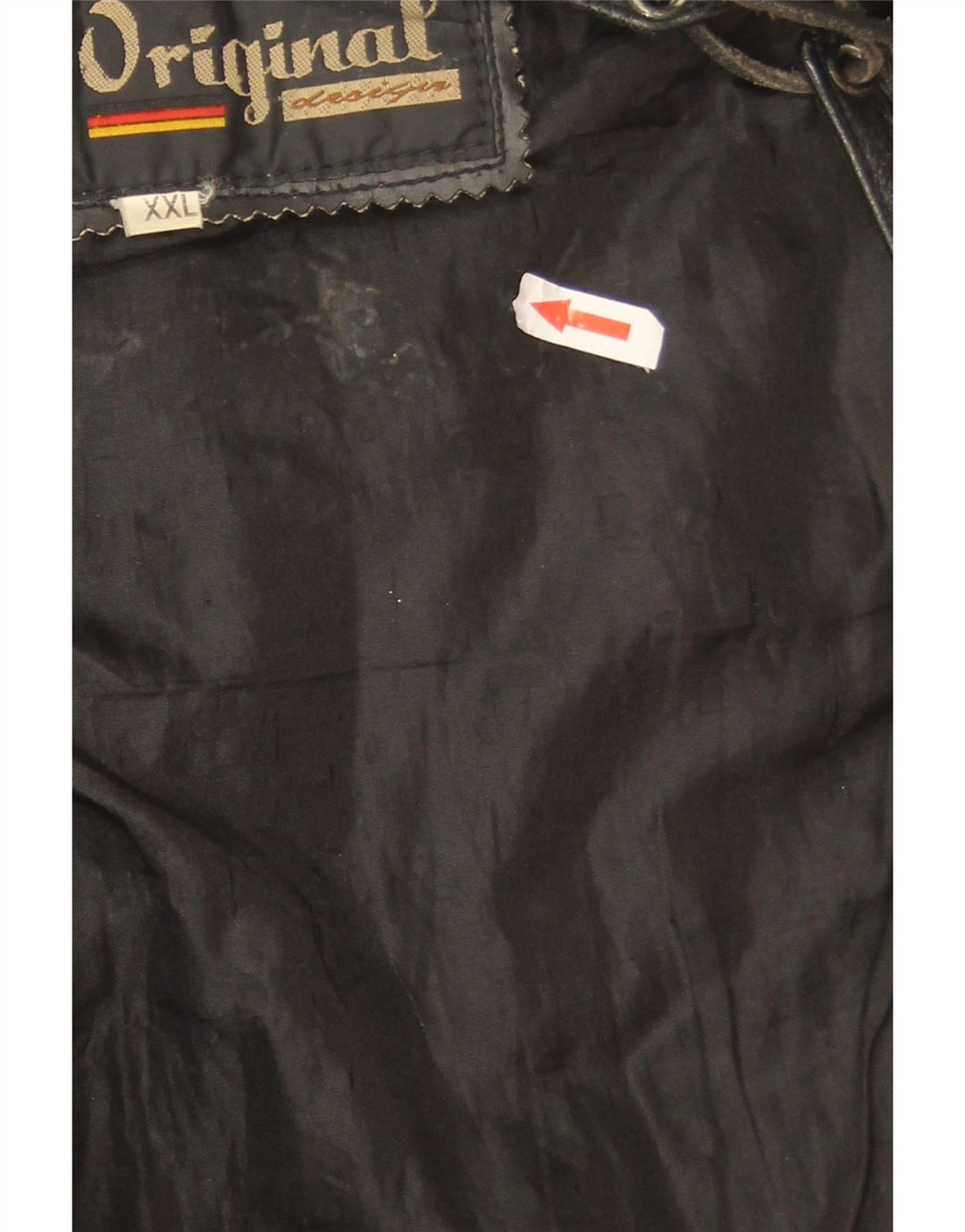 Colete de couro feminino vintage UK 20 2XL couro preto