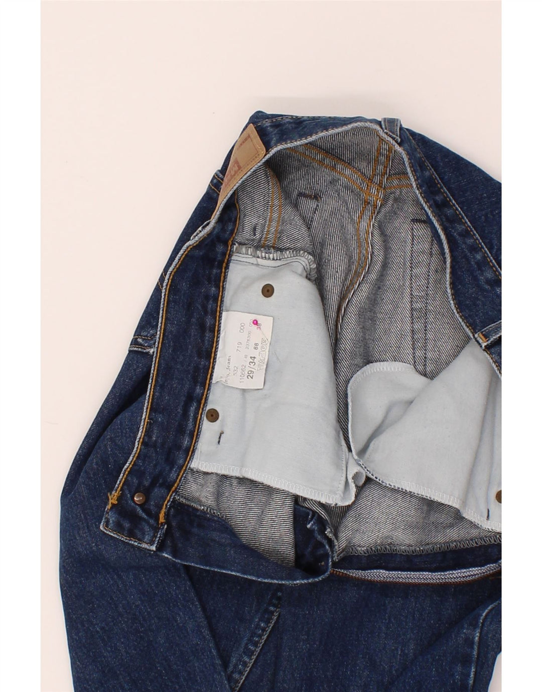 MUSTANG Womens High Waist Jeans W29 L34 Navy Blue Vintage Mustang and Second-Hand Mustang from Messina Hembry 