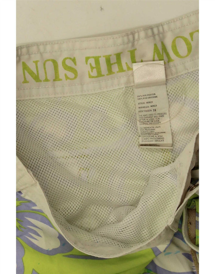 Shorts de natação masculino Sundek XL poliéster floral verde