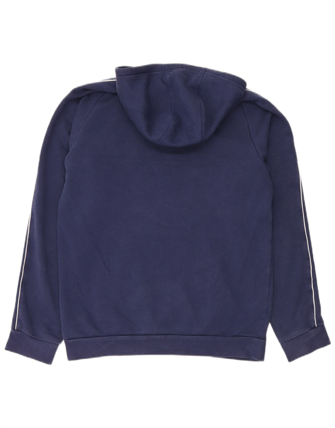 Adidas Mens Hoodie Jumper Médio Azul Marinho Algodão