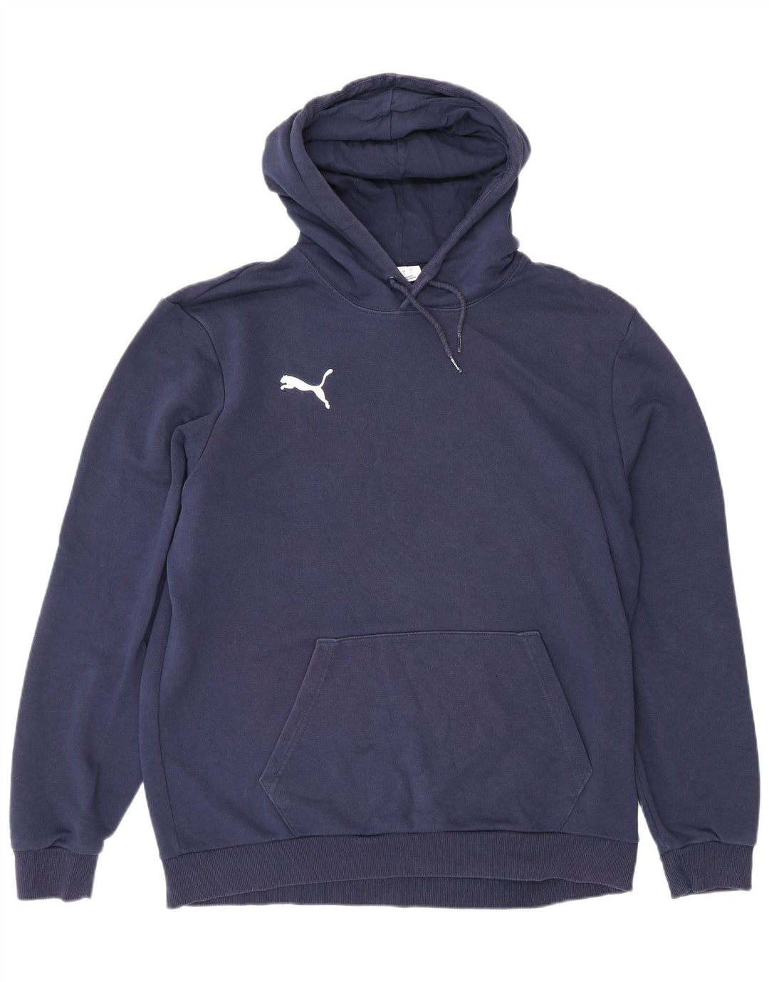 Puma moletom com capuz masculino grande algodão azul marinho