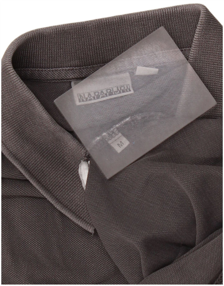 Camisa polo masculina Napapijri cinza médio