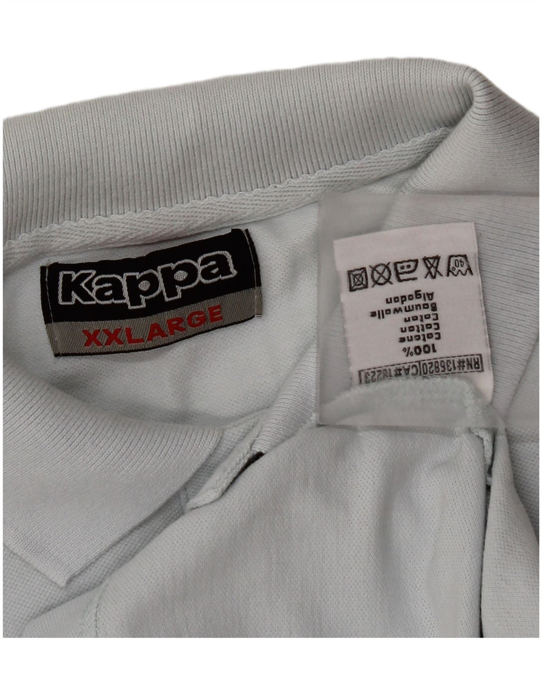 Camisa polo masculina Kappa 2XL algodão azul