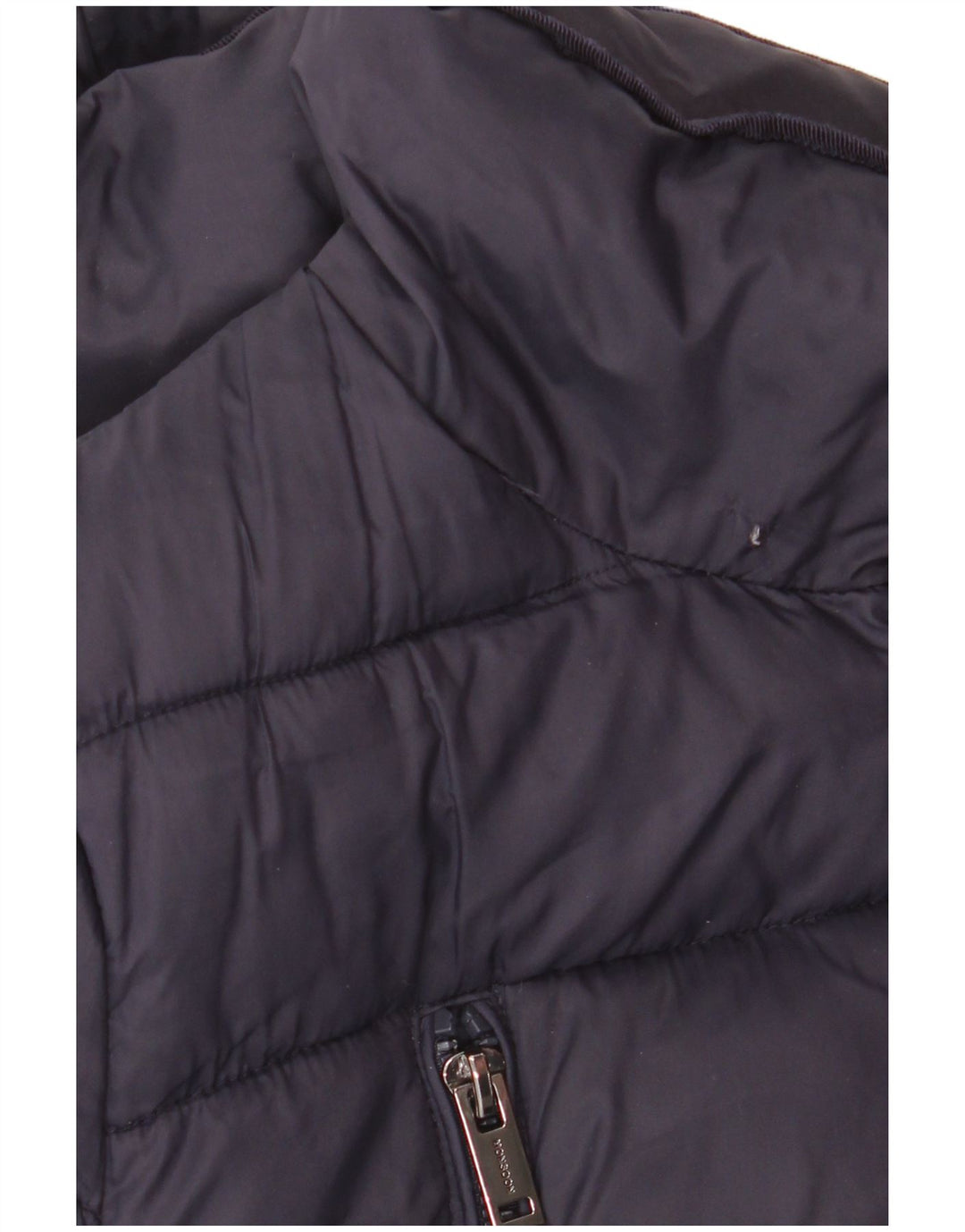 Casaco acolchoado feminino Monsoon UK 14 médio azul marinho nylon