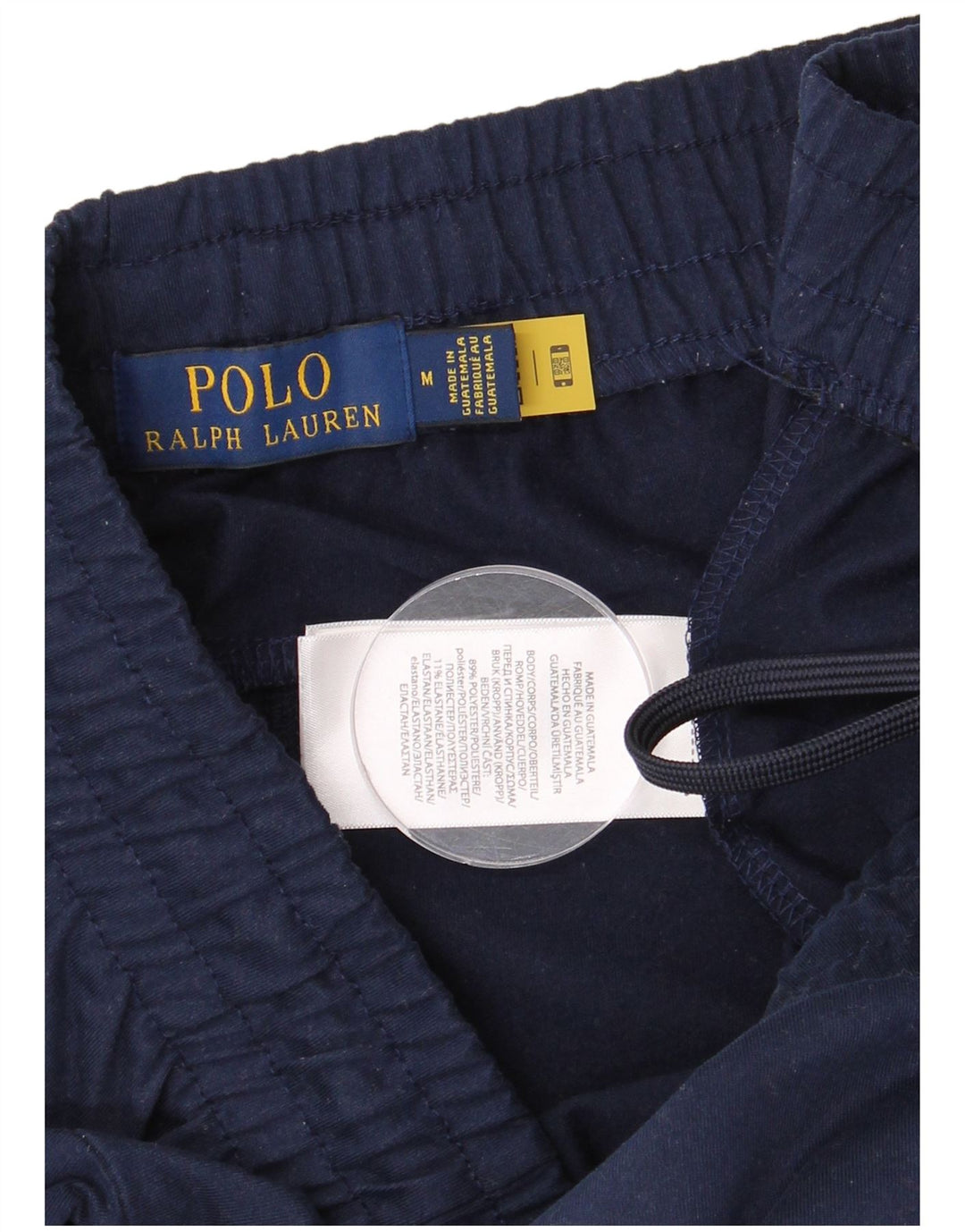 POLO RALPH LAUREN Shorts esportivos masculinos poliéster azul marinho médio