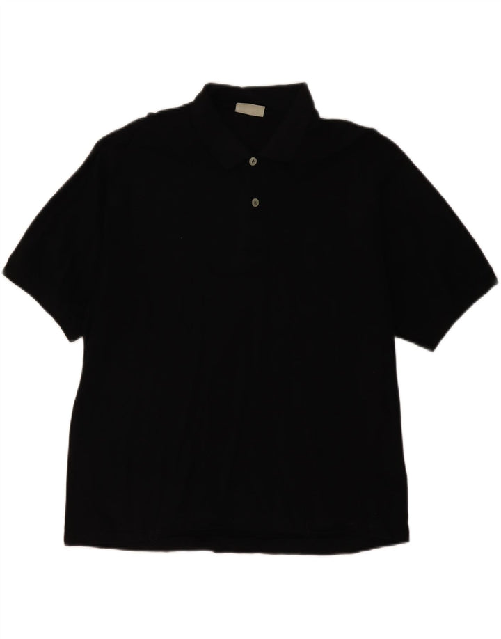 SERGIO TACCHINI Mens Polo Shirt IT 54 XL Black Vintage Sergio Tacchini and Second-Hand Sergio Tacchini from Messina Hembry 