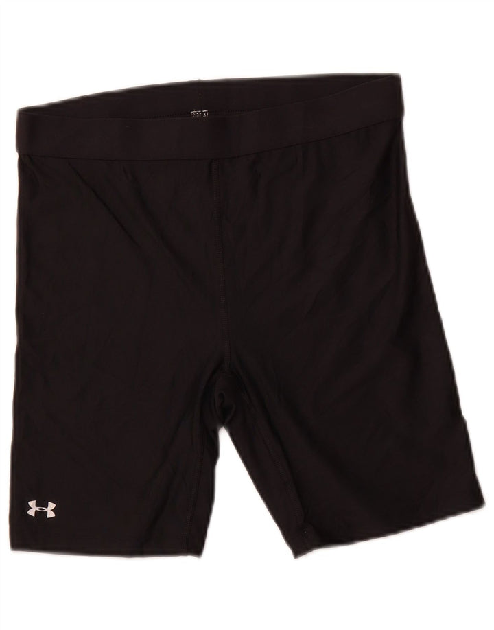 UNDER ARMOUR Calções esportivos femininos Heat Gear UK 12 poliéster preto médio