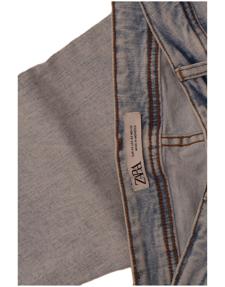 ZARA Mens Slim Jeans EU 42 Grande W32 L29 Azul Algodão