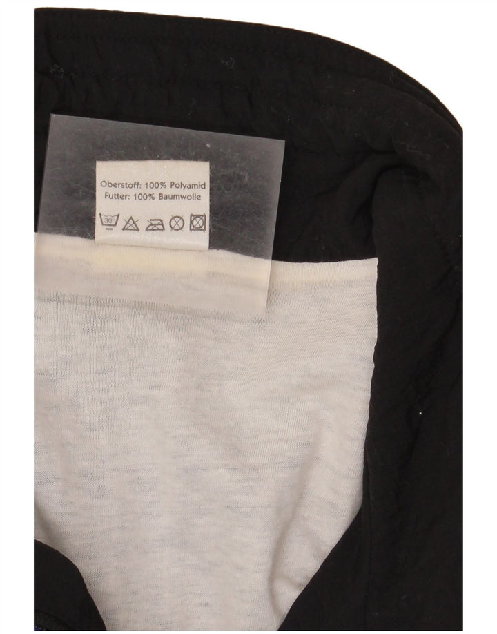 Shamp Jaqueta masculina de agasalho grande preto Colourblock poliamida