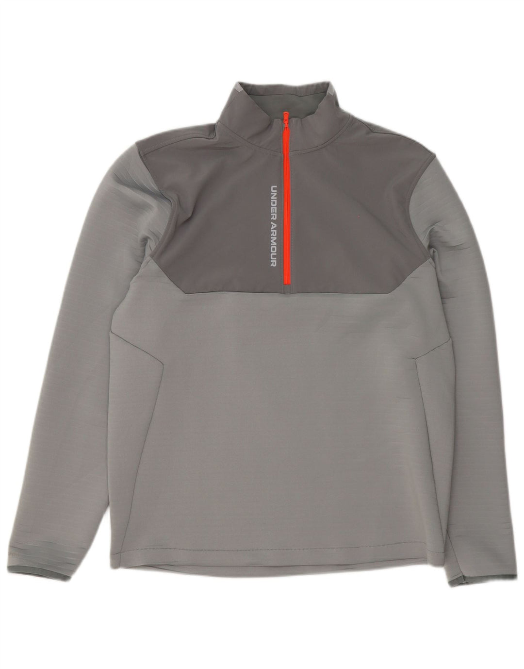 Under Armour Masculino Pulôver Treino Top Grande Cinza Colorblock Esportes