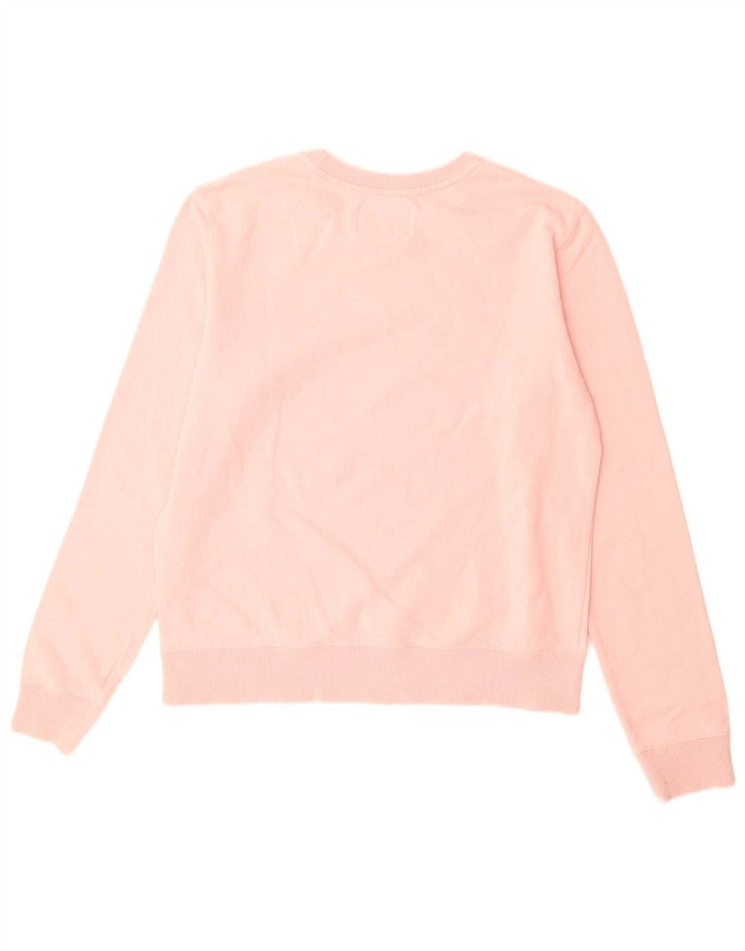 Calvin Klein Jeans feminino moletom gráfico jumper UK 14 médio rosa