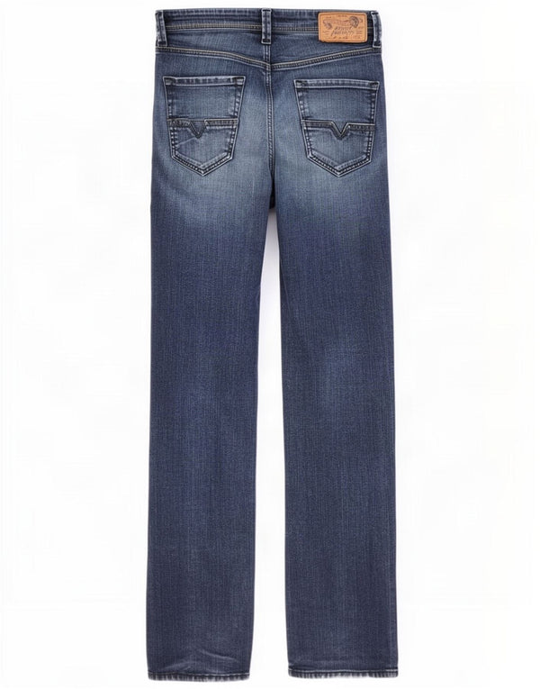 Diesel Mens Larkee Straight Jeans W31 L34 Azul Algodão