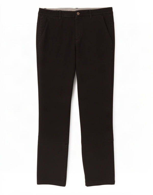 Adidas Mens Slim Chino Calças W34 L34 Preto Nylon