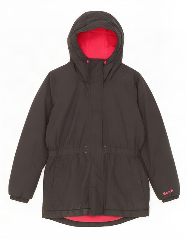 Jaqueta Parka com capuz para meninas Bench 11-12 anos poliéster preto