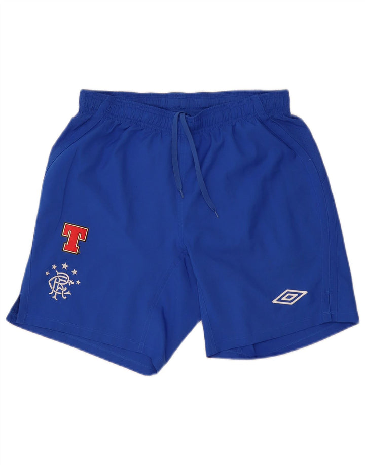 Shorts esportivos gráficos masculinos UMBRO poliéster azul médio