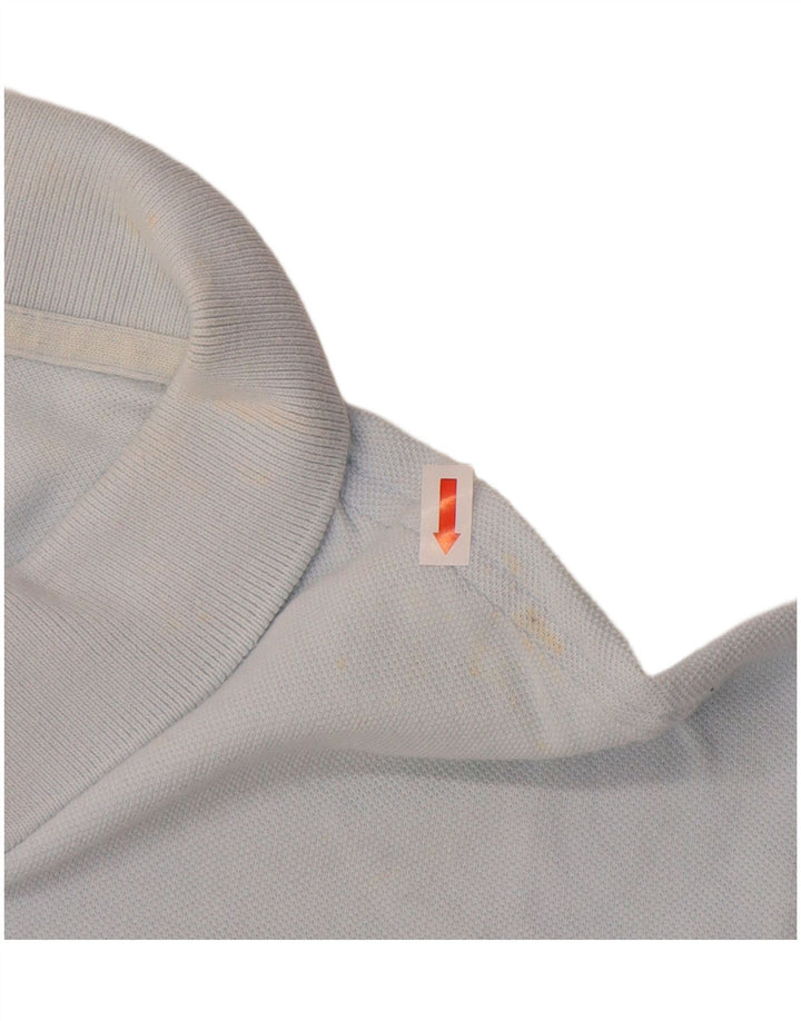 Camisa polo masculina LACOSTE tamanho 7 2XL algodão azul