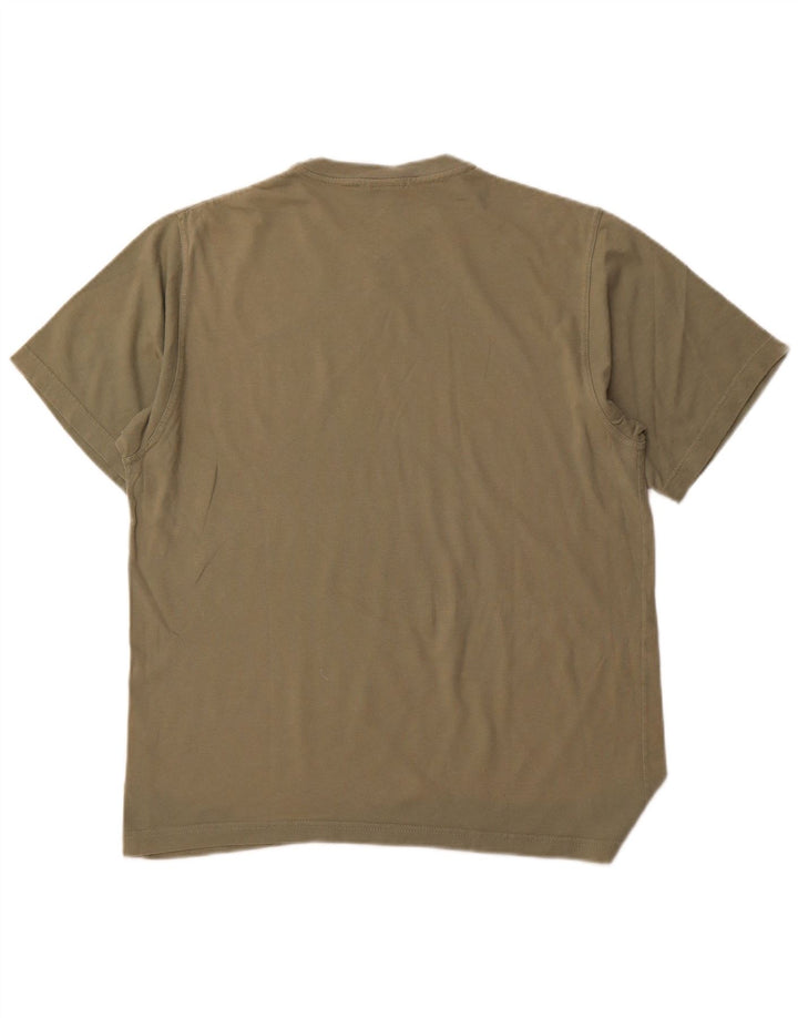 Camiseta masculina NIKE UK 39/41 médio cáqui algodão