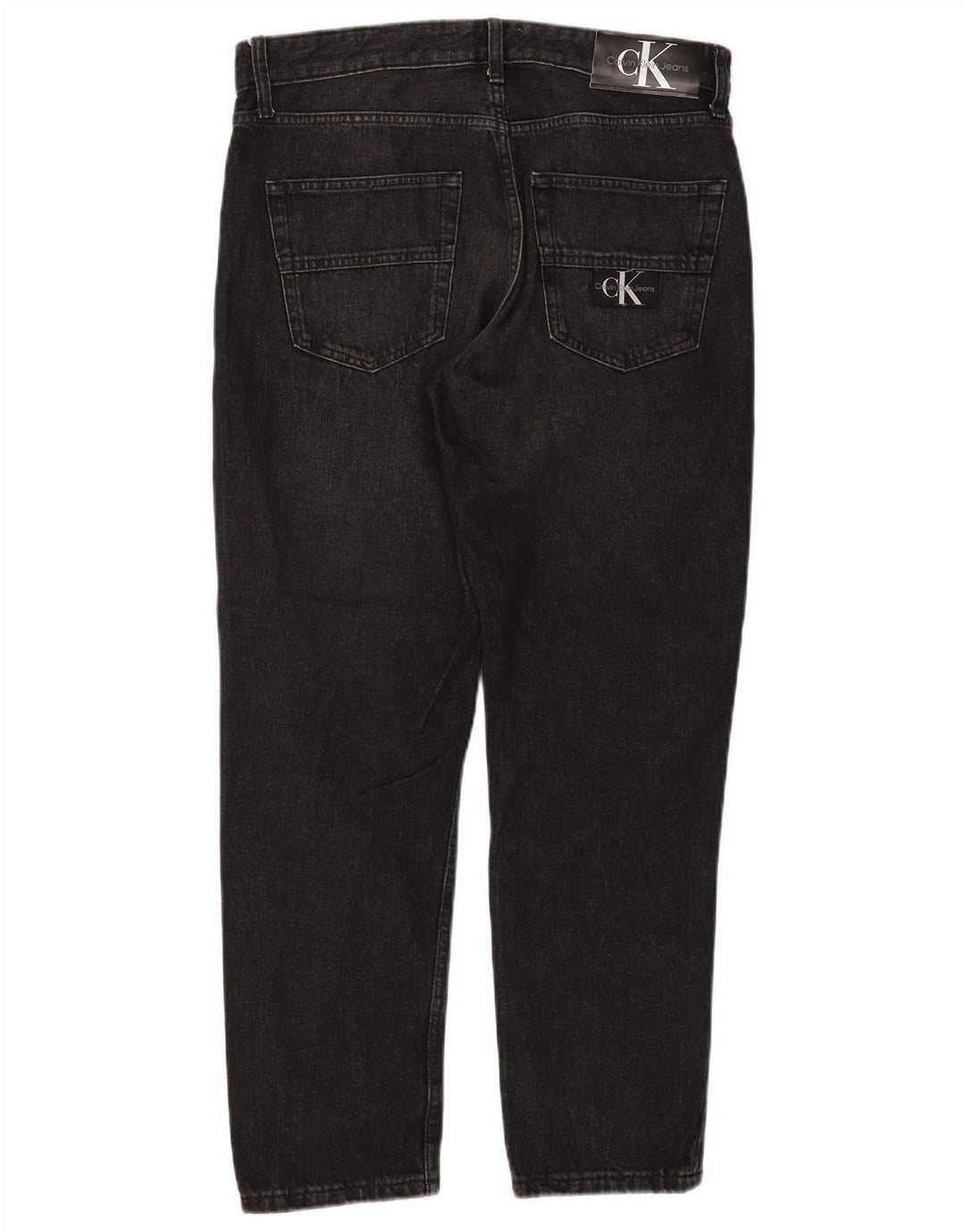 CALVIN KLEIN Calça jeans masculina slim W32 L27 algodão preto