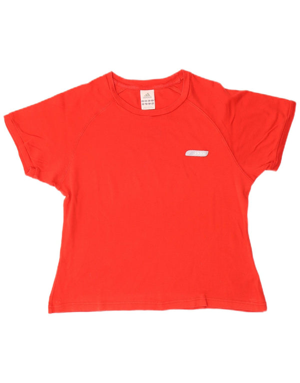 Camiseta Adidas Feminina Crop Top UK 14 Médio Algodão Vermelho