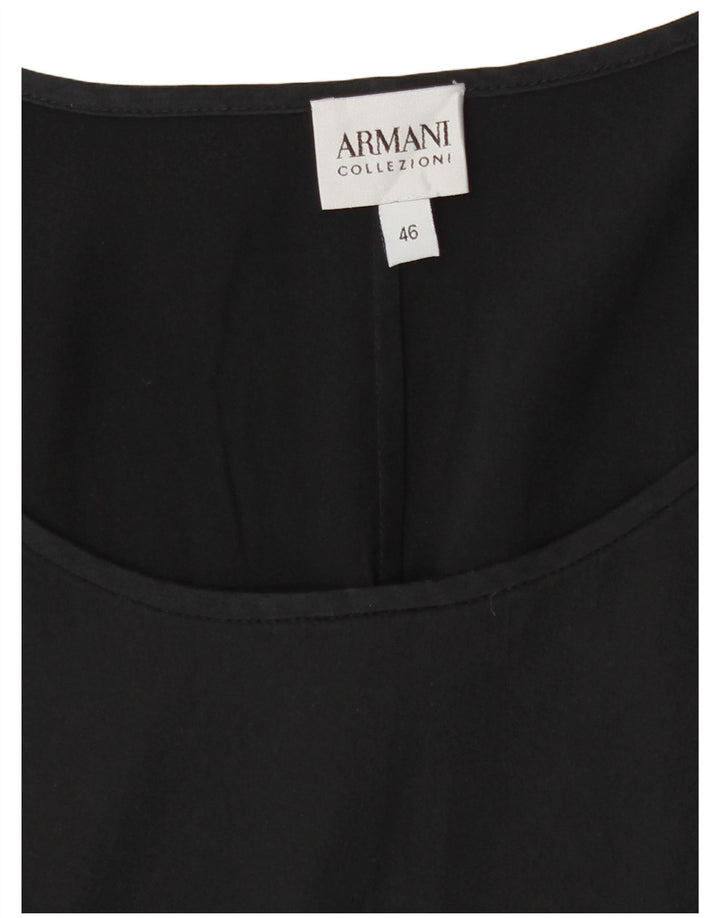 Blusa feminina sem mangas Armani Collezioni Top IT 46 grande preto