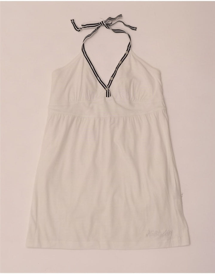 Top North Sails feminino cropped UK 14 grande algodão branco