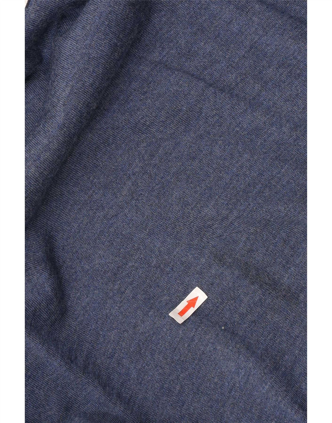 Suéter masculino Tommy Hilfiger com decote em V lã merino azul médio