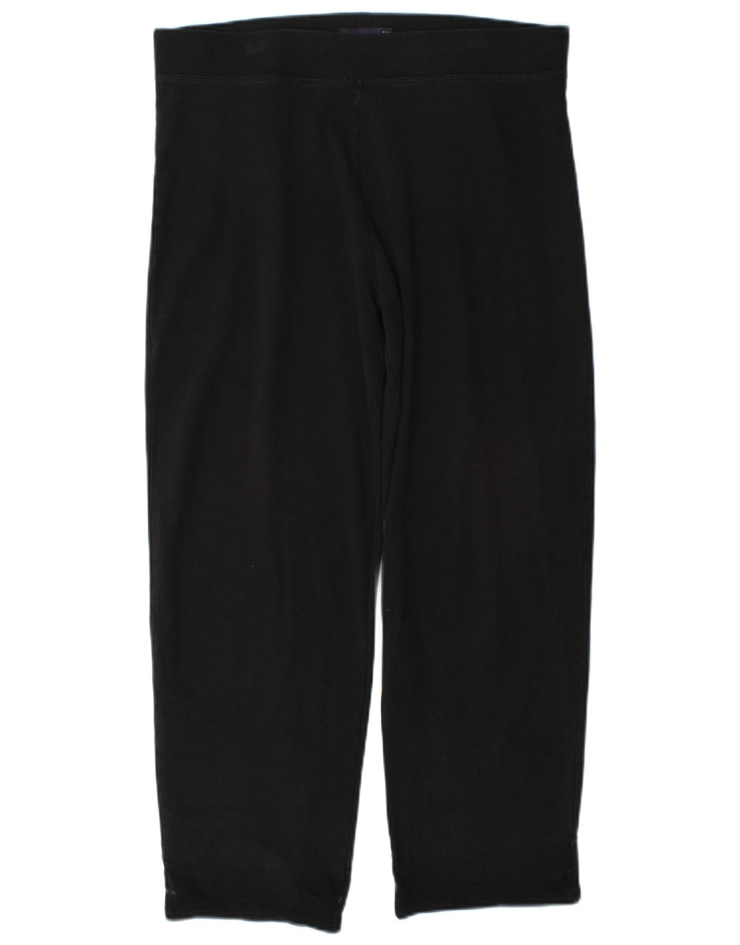 Leggings curtas femininas Marks & Spencer Reino Unido 16 grande algodão preto