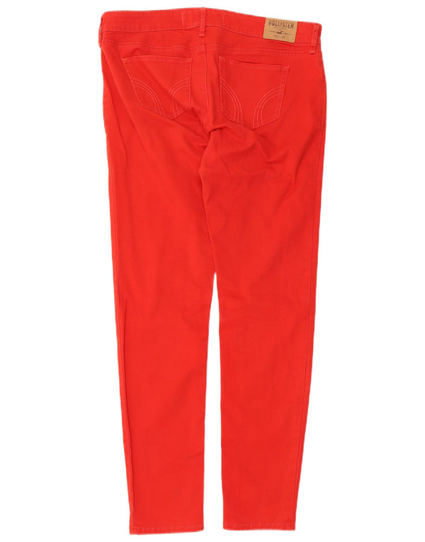Calça feminina casual skinny Hollister W29 L29 vermelha