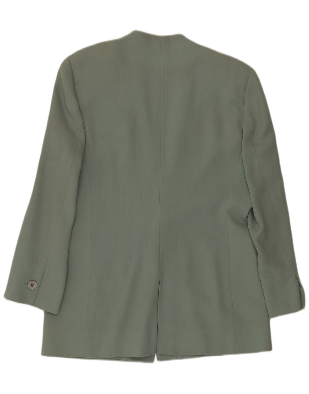 Jaqueta blazer feminina MANI com 2 botões IT 44 lã virgem verde médio