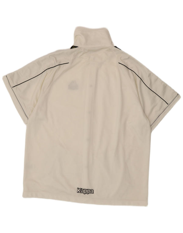 Kappa Boys Oversized Tracksuit Top Jacket 9-10 Years Large Off White Sports