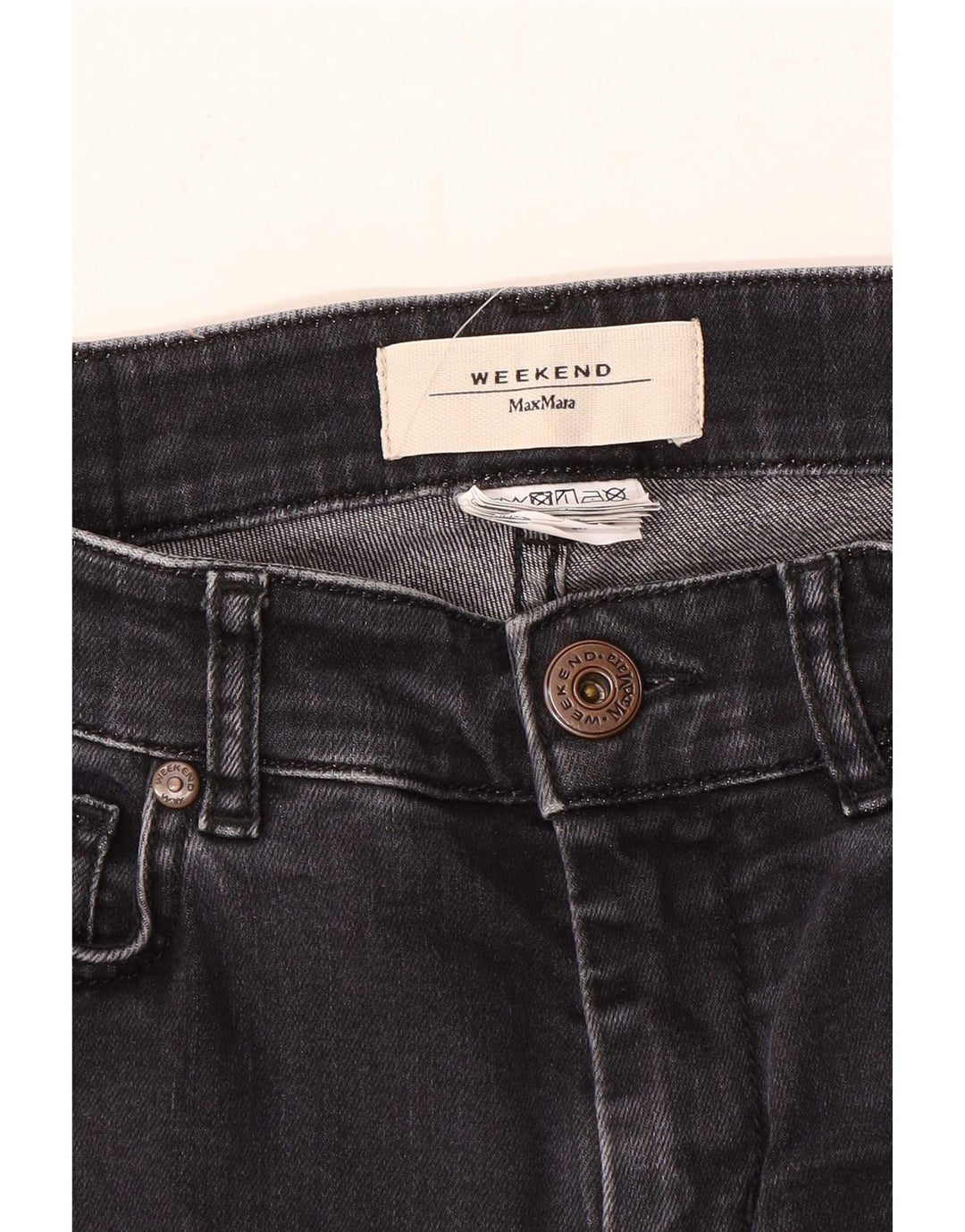 Max Mara Jeans femininos de fim de semana W28 L25 cinza