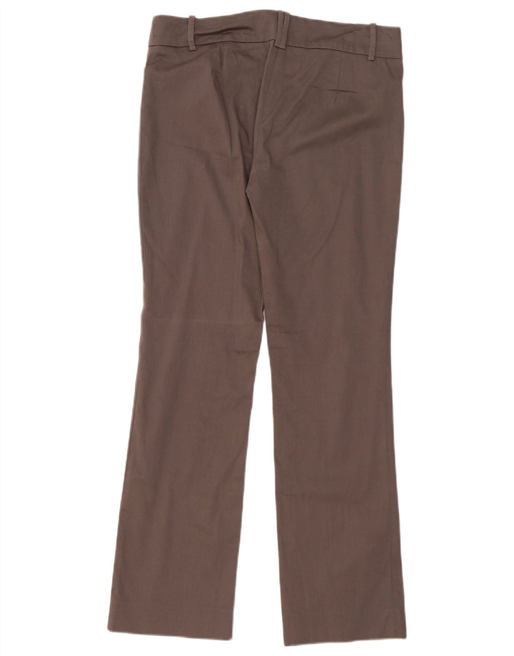 Zara Calça feminina casual bootcut UE 40 médio W30 L31 algodão cinza
