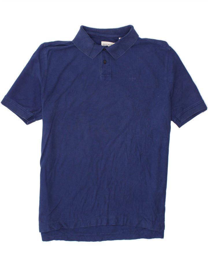 DOCKERS Mens Polo Shirt XL Navy Blue Cotton Vintage Dockers and Second-Hand Dockers from Messina Hembry 