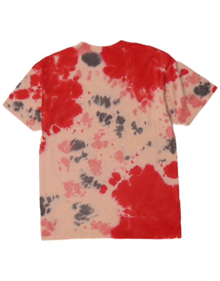 Camiseta masculina NIKE Top pequeno multicolorido Tie Dye algodão