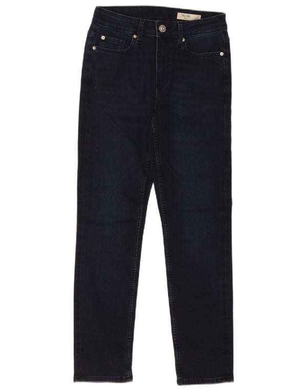 Marks & Spencer Feminino The Lily Slim Jeans Reino Unido 8 Pequeno W26 L27 Azul Marinho