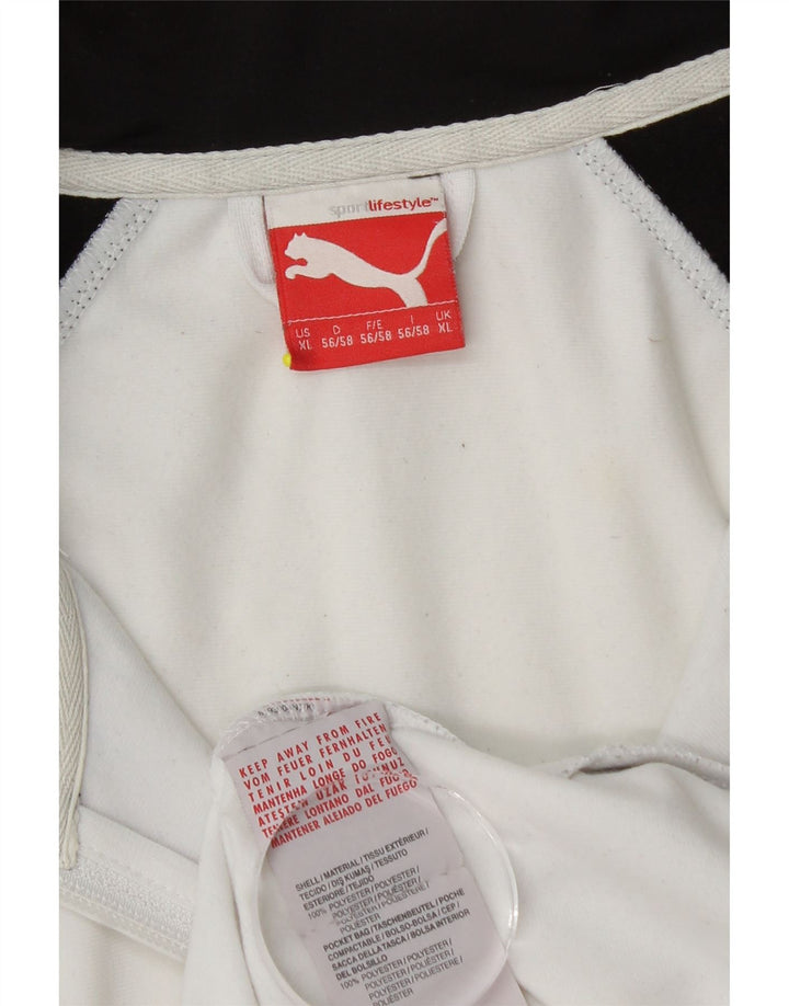 Puma Mens Tracksuit Top Jacket XL Branco Colourblock Poliéster