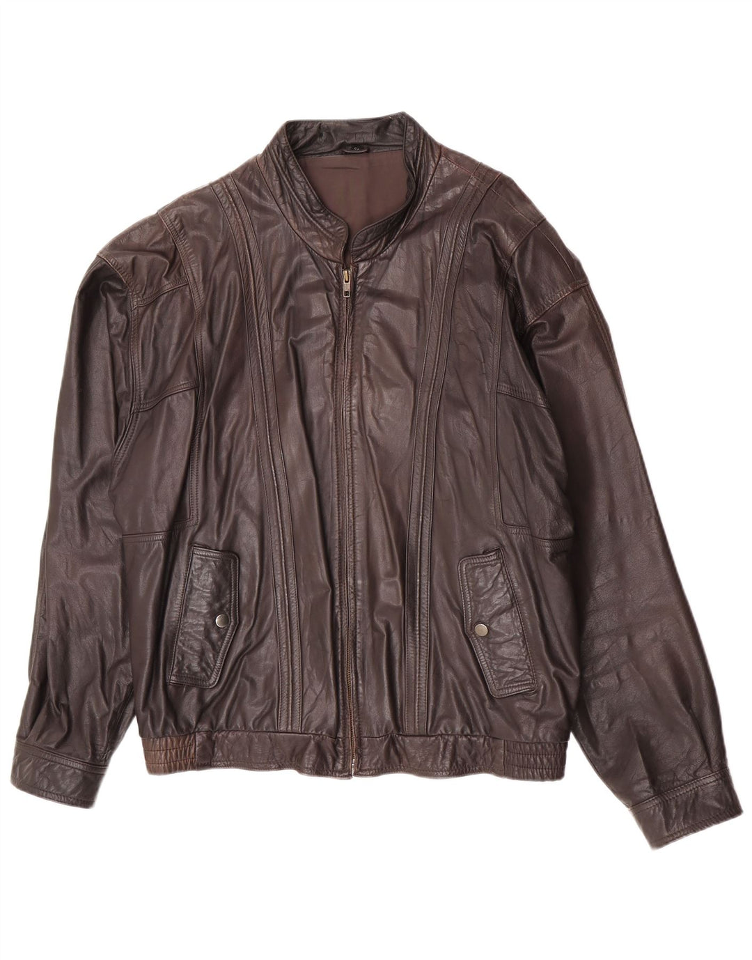 Jaqueta de couro masculina Trapper IT 54 2XL couro marrom
